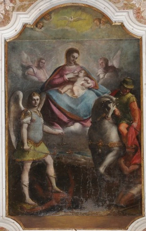Madonna con Gesù Bambino tra i Santi Michele e Paolo